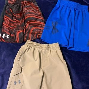 *SET OF 3 Under Armour boys shorts
